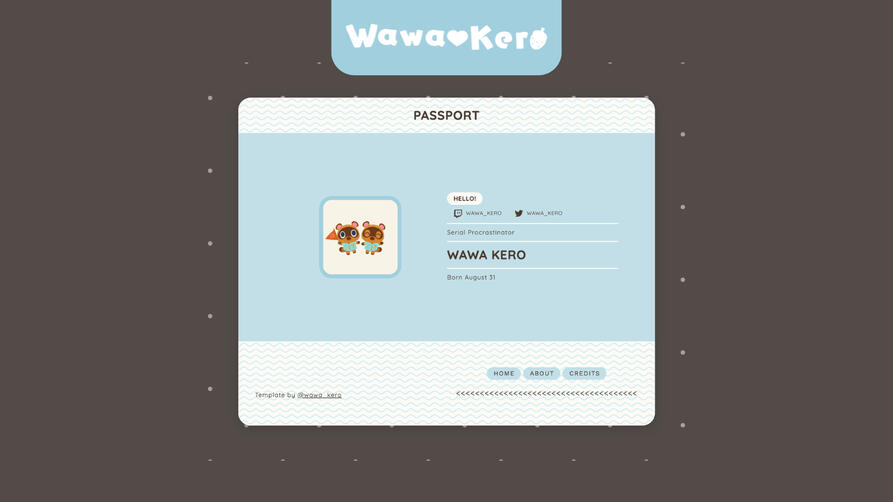 Animal Crossing passport